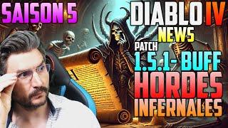 NEWS DIABLO 4 : BUFF DES HORDES INFERNALES - PATCH 1.5.1