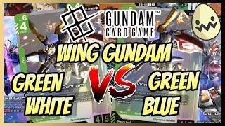 Gundam Card Game: Wing Gundam Mirror Match! Green/White VS Green/Blue!