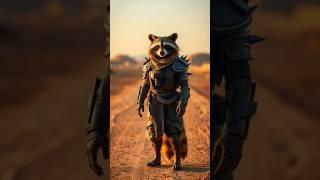 Raccoon Warrior #aicute #shorts #viralvideo #CuteStyle #CuteAI #KawaiiModeOn