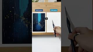 $40 vs $1 | cheap vs expensive paints #shorts #art #naazart #painting