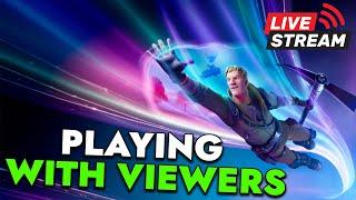  Fortnite Playing WITH Viewers | Going For Victory Royales | Fortnite Live Play !join !discord