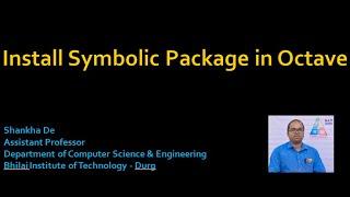 Install Symbolic Package In Octave