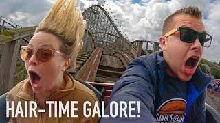 Riding Ireland's Only Wooden Roller Coaster, Cú Chulainn! First Time Reaction | Emerald Park