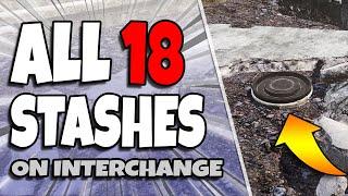 ALL 18 HIDDEN CACHES on INTERCHANGE | Escape From Tarkov Stash Run