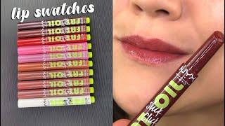 NYX Fat Oil Slick Click // LIP SWATCHES & REVIEW