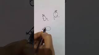easy rat drawing for kids l#tuitionvlog #viralvideo #shortsvideo #drawingforkids