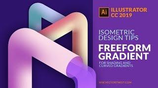 Freeform Gradient for Isometric Design / Illustrator Tutorial