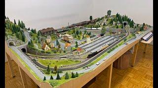 Modellbahn Fahrbetrieb auf Märklin H0 Anlage