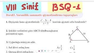 Riyaziyyat 8,BSQ 1