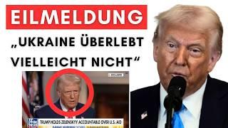 Trump bestätigt Katastrophe. Die Ukraine wird ausradiert!