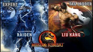 Mortal Kombat 9 - TAG Ladder Raiden / Liu Kang - EXPERT - No Matches / Rounds Lost