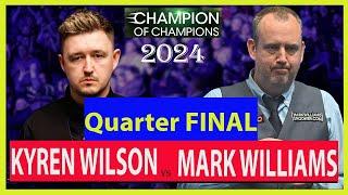 Kyren Wilson vs Mark Williams Quarter Final Highlights | Champion of Champions 2024 | #snooker2024