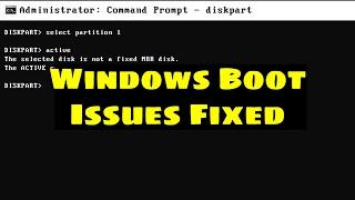 Fix The Selected Disk is not a Fixed MBR Disk Windows Error and Repair EFI/GPT Bootloader