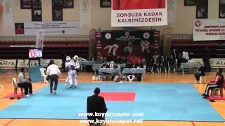 (2046) 63kg Semifinal Orhan Gazi Guler vs Erdem Yıldırım (2014 Turkish Senyor TKD Championships)