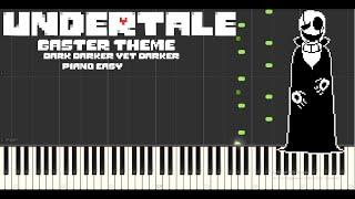 Dark, Darker, Yet Darker (Gaster’s Theme) from Undertale - Easy Mode (Midi visualizer)