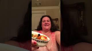 ASMR Belly Sounds - Upclose Outie Belly Button - Eating Break fast