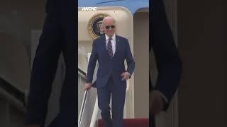 #Biden arrives in #NorthCarolina to talk #tech #jobs #shorts