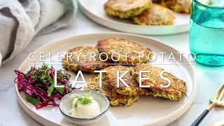 Celery-Root Potato Latkes with Herbs