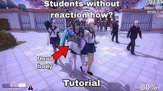 Students without reaction how? /Tutorial- Yandere Simulator #yanderesimulator #game #mod #Taro