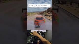 If Paul Walker play Forza horizon 5 | Steering Wheel #shorts #forzahorizon5