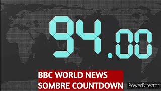 94 Seconds Countdown - BBC World News Sombre Countdown (Blue Digita) with World Gray motion Version