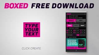 BOXED - FREE DOWNLOAD - After Effects Self Resizable Text Boxes Script