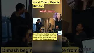 DIMASH | Must watch!- Vocal Coach Reaction /Analysis #shorts #dimash