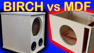 You Won't Believe The Best Wood For Your Subwoofer Box!  Birch vs MDF