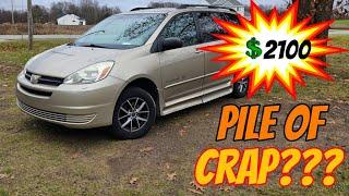 Surprise surprise a Rusty Toyota sienna with 60,000 miles…