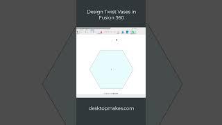 Design Twist Vase in Fusion 360 #fusion360 #3dprinting