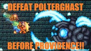 How to Defeat Polterghast Early EASILY pre-Providence!! Terraria Calamity mod Death Mode