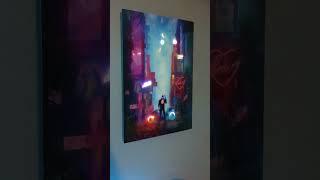 Night City Cyberpunk 2077 Displate Lumino