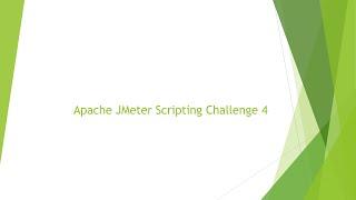 Apache JMeter Scripting Challenge 4 #jmeter #testing #performance #youtubevideo #videos