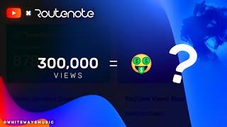 How Much I Earned From 300,000 Views On Routenote × YouTube Content ID