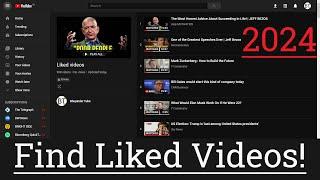 How to find your liked videos on YouTube 2024