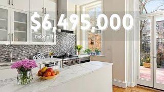 Inside a $6,495M Cobble Hill, NYC Townhouse | 11 Rooms, 5 Beds, 3 Baths, Private Outdoor Space