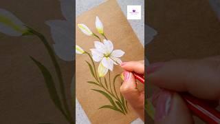 Easy floral painting #artvideo #artwork #viral #flowerpainting #wocol