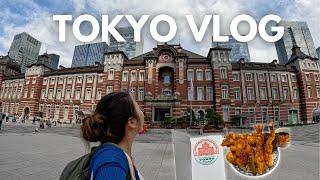 Spend a day with me at TOKYO STATION!!  | rooftop views, shopping, eki stamp, tempura & more!