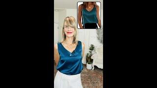 Watch before you watch Ekouaer Womens Silk Satin Tank Tops V Neck