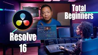 DaVinci Resolve 16 Tutorial for BEGINNERS \\ basic editing workflow from  IMPORT to EXPORT guide