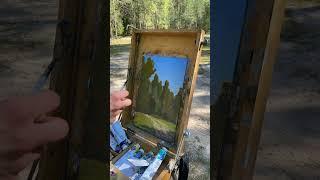 Местечко для пикника. Холст, масло.