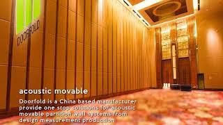 2Acoustic Folding Movable Partition Wall for Commercial Room