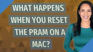 What happens when you reset the PRAM on a Mac?