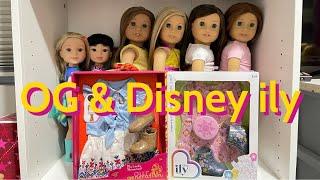 ~Dressing American Girl Dolls in 18 inch doll outfits from Target, Disney ily and Our Generation~