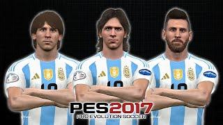 PES 2017 | NEW LIONEL MESSI 2005-2018 FACE COLLECTION | DOWNLOAD