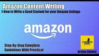 How To Create Professional Content Writing For Amazon Listing | Amazon content writing Tutorial