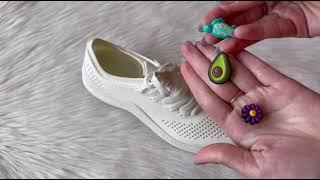 HOW TO PUT ON CROCS LACE BACKER CLIP EM JIBBITZ TOPSHOES.LV