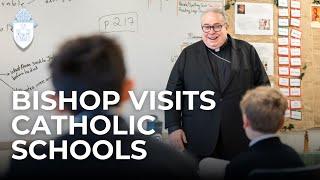 Bishop Olson visits Catholic Schools