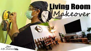 Living Room Makeover | A Day in my Life with Extreme Buffing and Painting my Home