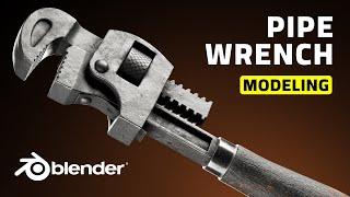 Pipe Wrench 3D Modeling in Blender